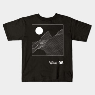 Cat Power - Moon Pix / Minimalist Artwork Design Kids T-Shirt